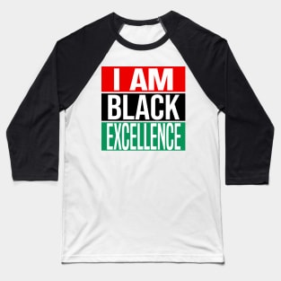 black excellence Baseball T-Shirt